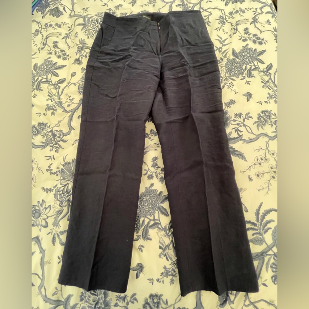 Talbots Navy Linen Pants